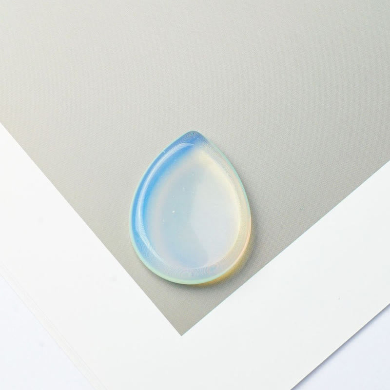 Buddha Stones Teardrop Shape Worry Stone Protection Crystal Decor 45*35*8mm - Opal - 45*35*8mm - image 5