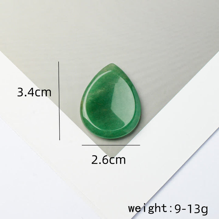 Buddha Stones Teardrop Shape Worry Stone Protection Crystal Decor 34*26*7.8cm - image 25