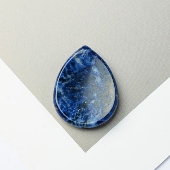 Buddha Stones Teardrop Shape Worry Stone Protection Crystal Decor 45*35*8mm - Sodalite - 45*35*8mm - image 11