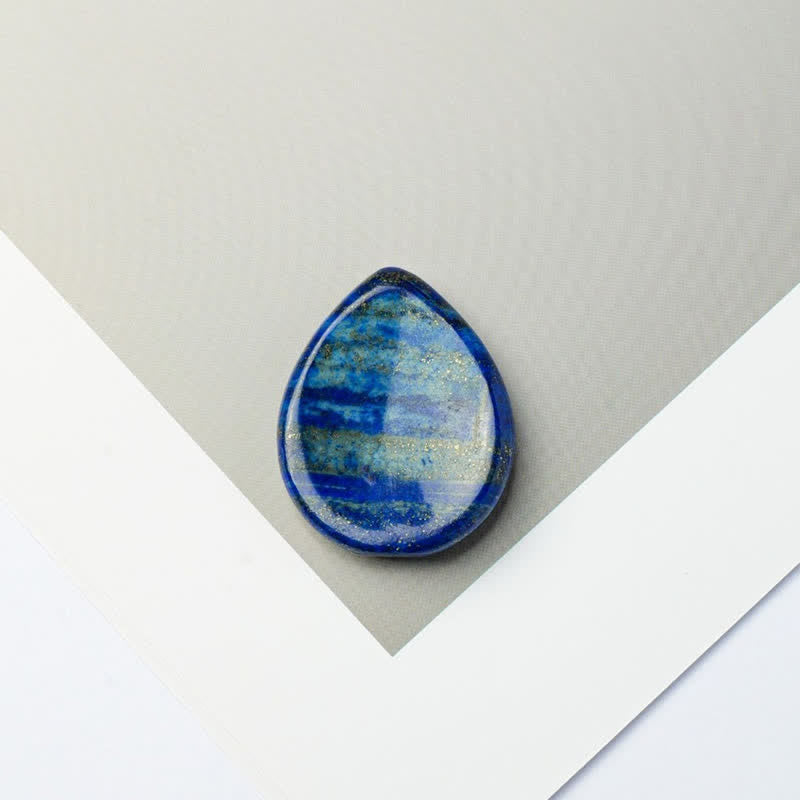 Buddha Stones Teardrop Shape Worry Stone Protection Crystal Decor 45*35*8mm - Lapis Lazuli - 45*35*8mm - image 7