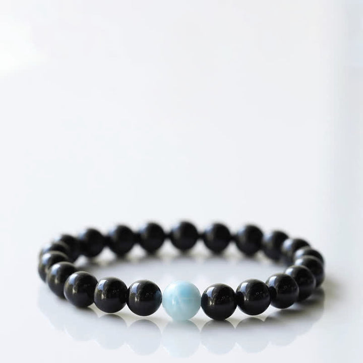 Buddha Stones Black Tourmaline Crystal Zodiac Animal Design Resilience Bracelet - Rooster(Wrist Circumference 15–16cm) - image 13