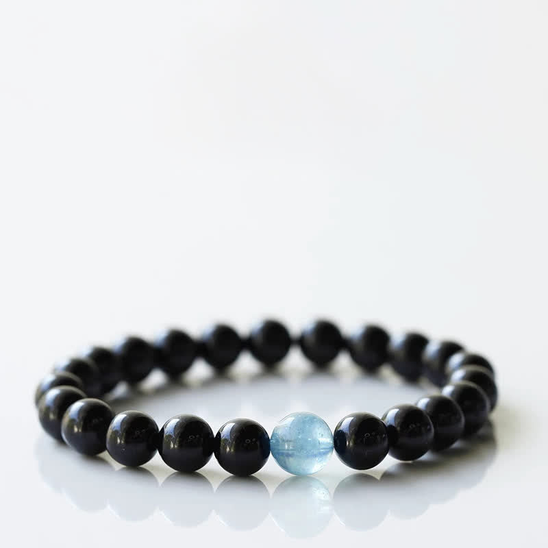 Buddha Stones Black Tourmaline Crystal Zodiac Animal Design Resilience Bracelet - Goat(Wrist Circumference 15–16cm) - image 11