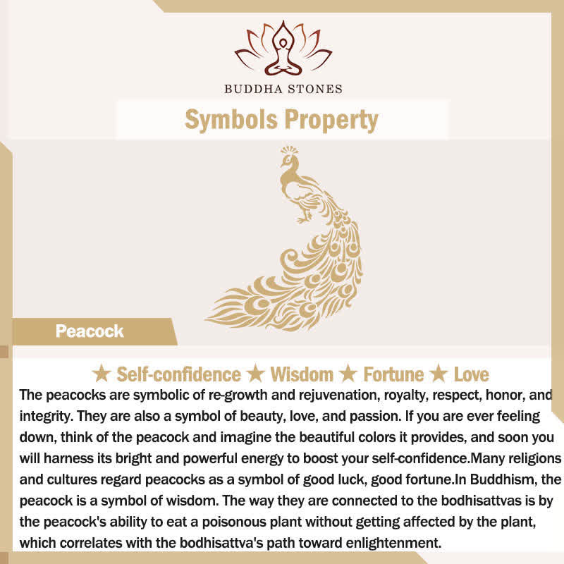 Buddha Stones Gold Plated Brass Peacock Self Confidence Necklace - image 5