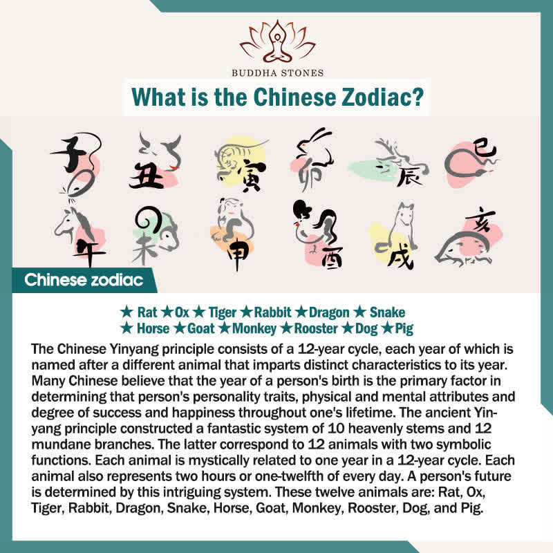Buddha Stones Braided Chinese Zodiac Fu Character Fortune Keychains - image 5
