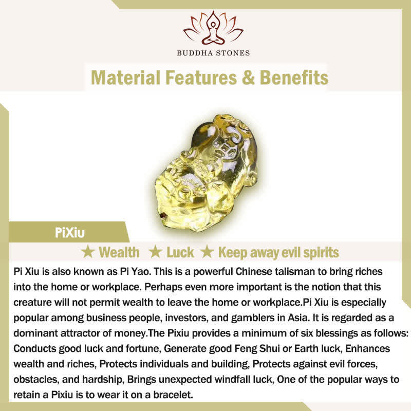Buddha Stones Rhodonite Clear Quartz Rose Quartz PiXiu Triple Wrap Bracelet - image 8