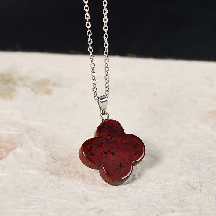 Buddha Stones Various Crystal Green Aventurine Black Obsidian Tiger Eye Plum Blossom Luck Necklace Pendant - image 27