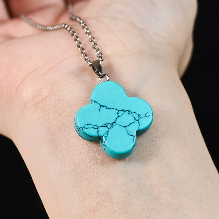 Buddha Stones Various Crystal Green Aventurine Black Obsidian Tiger Eye Plum Blossom Luck Necklace Pendant - image 22