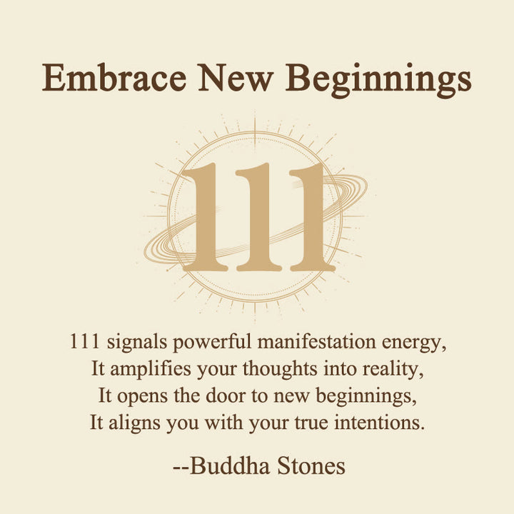 Buddha Stones "Embrace New Beginnings" 111 Angel Number Natural Red Jasper Key Chain Hanging Decoration Includes Gift Message Card - image 2