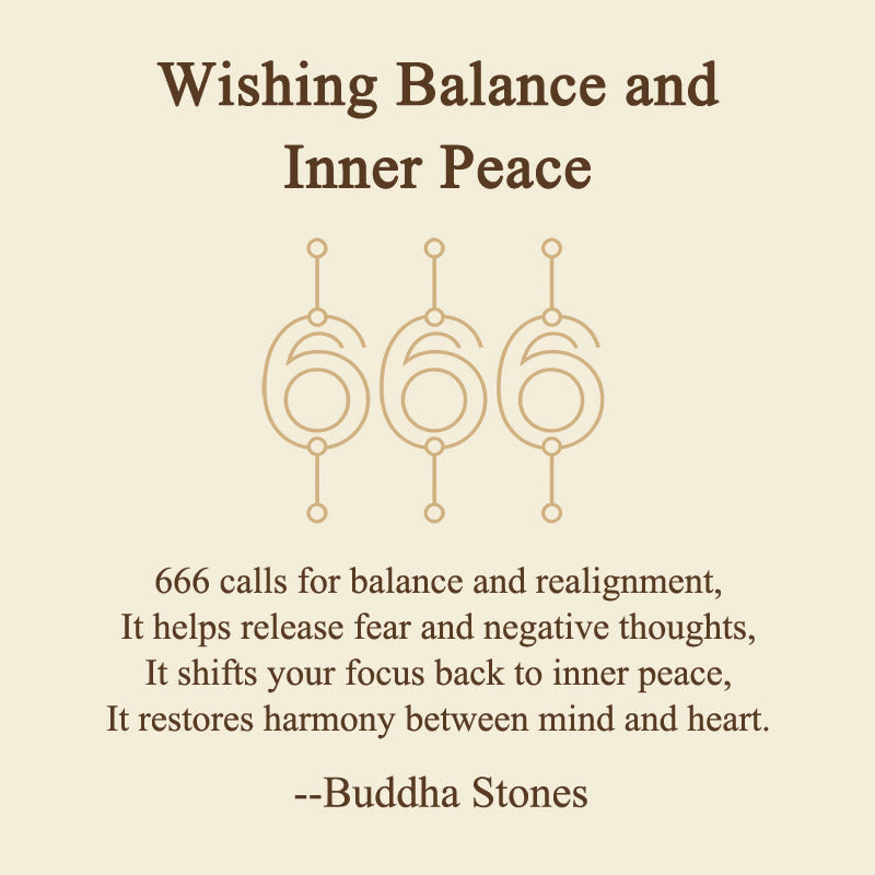 Buddha Stones "Wishing Balance and Inner Peace" 666 Angel Number Natural Sodalite Key Chain Hanging Decoration Includes Gift Message Card - image 2