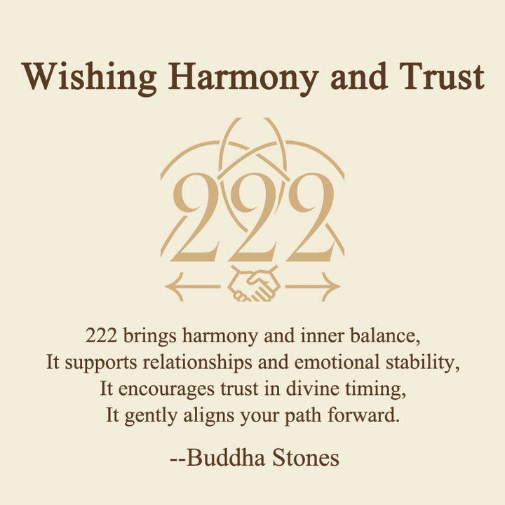 Buddha Stones "Wishing Harmony and Trust" 222 Angel Number Natural Dalmatian Jasper Key Chain Hanging Decoration Includes Gift Message Card - image 2