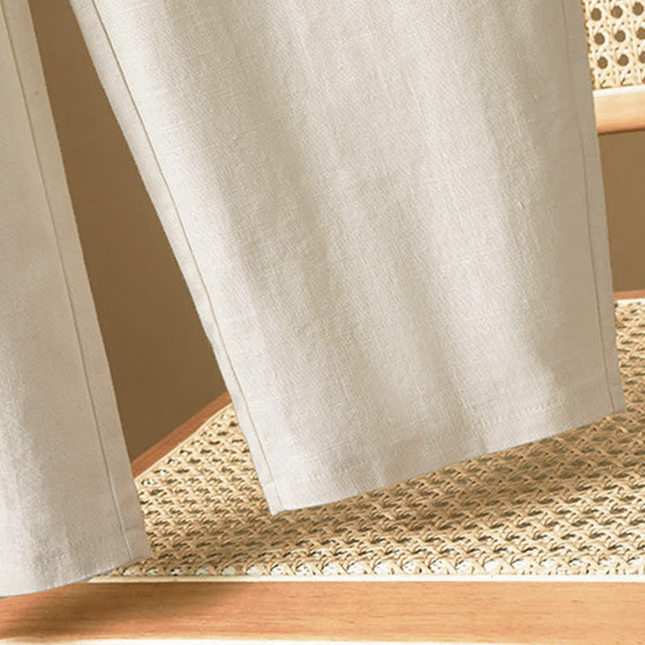 Buddha Stones Summer Minimalist Button-Up Solid Women's Harem Pants With Pockets - image 18