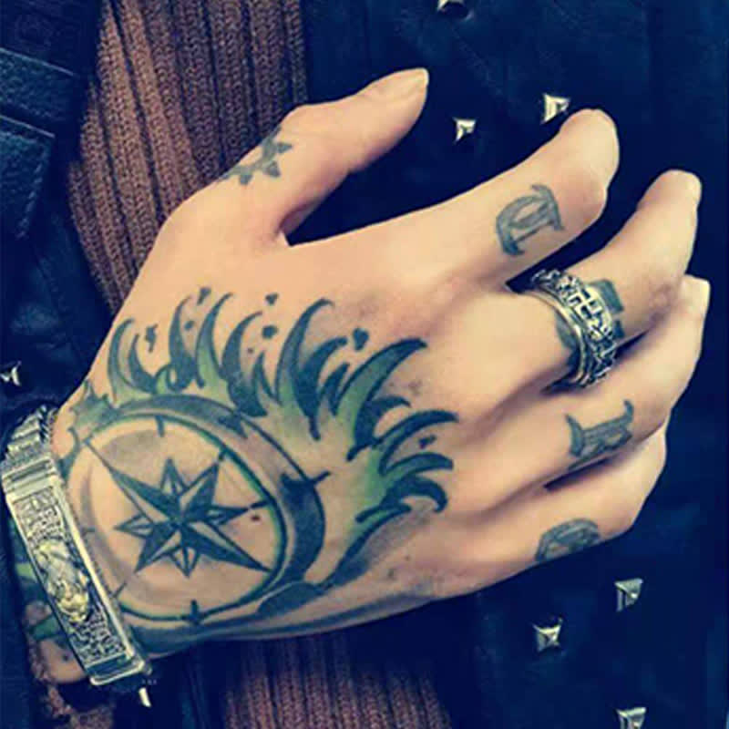 Buddha Stones Pixiu Om Mani Padme Hum Copper Rotatable Ring - image 12