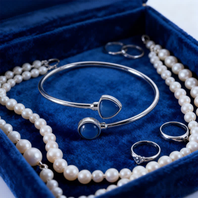 Buddha Stones Amazonite Various Crystals Positive Open Adjustable Cuff Bracelet - Natural Blue Aventurine(Color May Vary) - image 23