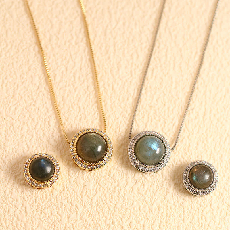 Buddha Stones Natural Rose Quartz Multiple Crystal Bead Inlay Healing Necklace - Natural Black Glitter Stone(Color May Vary) - 10mm Bead Silvery Chain - image 15