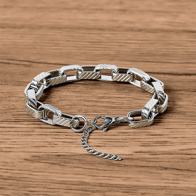 Buddha Stones Chain Chunky Braided Strengthen Cuban Bracelet - image 2