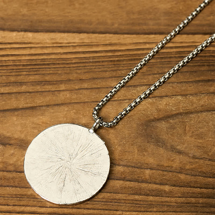 Buddha Stones Yin Yang Bagua Titanium Steel Balance Necklace Pendant - image 2