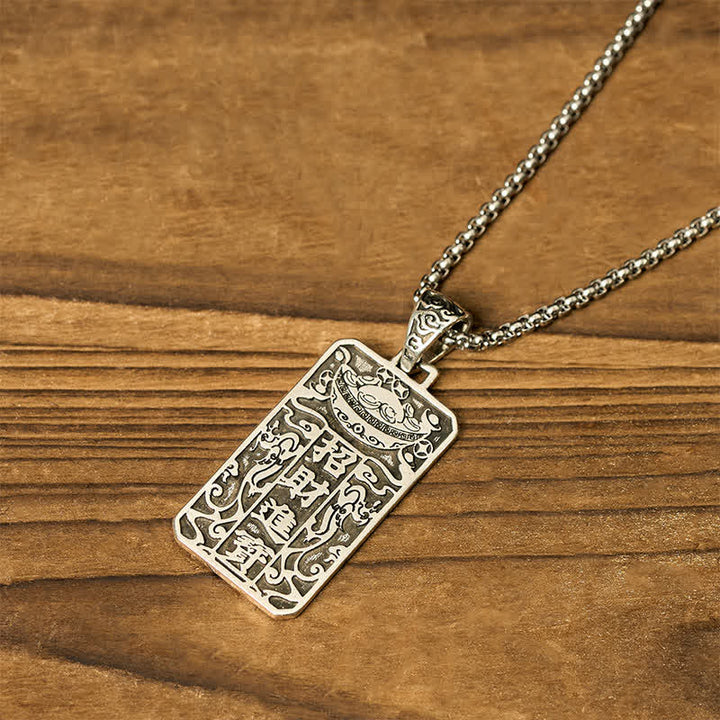 Buddha Stones Copper PiXiu Chain Wealth Necklace Pendant - image 4