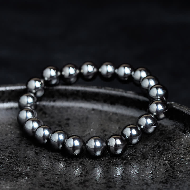Buddha Stones Natural Hematite Bead Powerful Bracelet - image 2