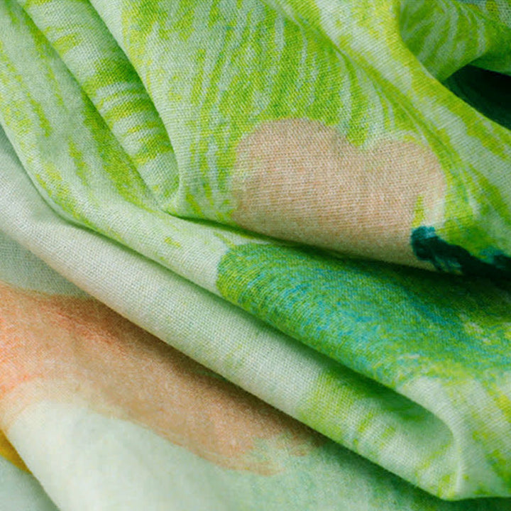 Buddha Stones Summer Washed Watercolor Floral Print Women's Sleeveless Dress - image 12