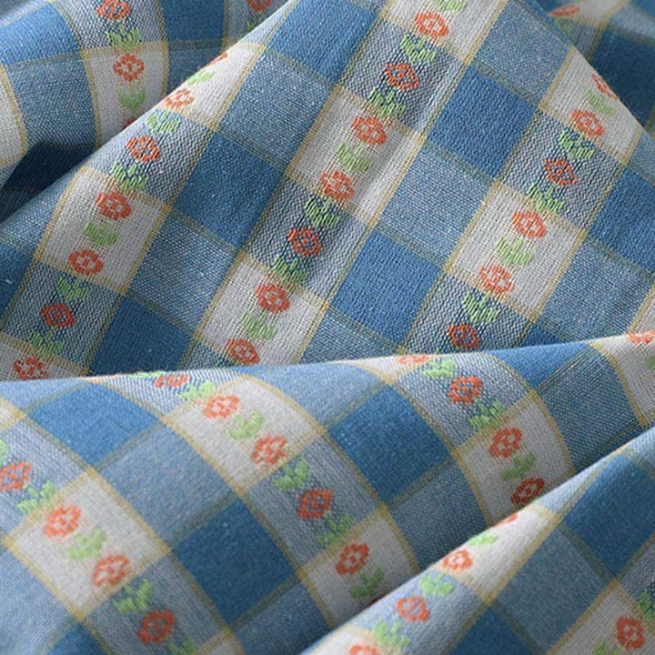 Buddha Stones Summer Button-Up Drawstring Gingham Women's Summer Sleeveless Dress With Pockets - image 10