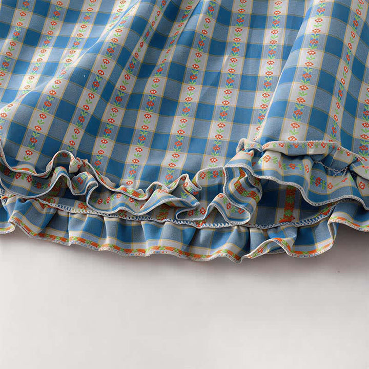 Buddha Stones Summer Button-Up Drawstring Gingham Women's Summer Sleeveless Dress With Pockets - image 9