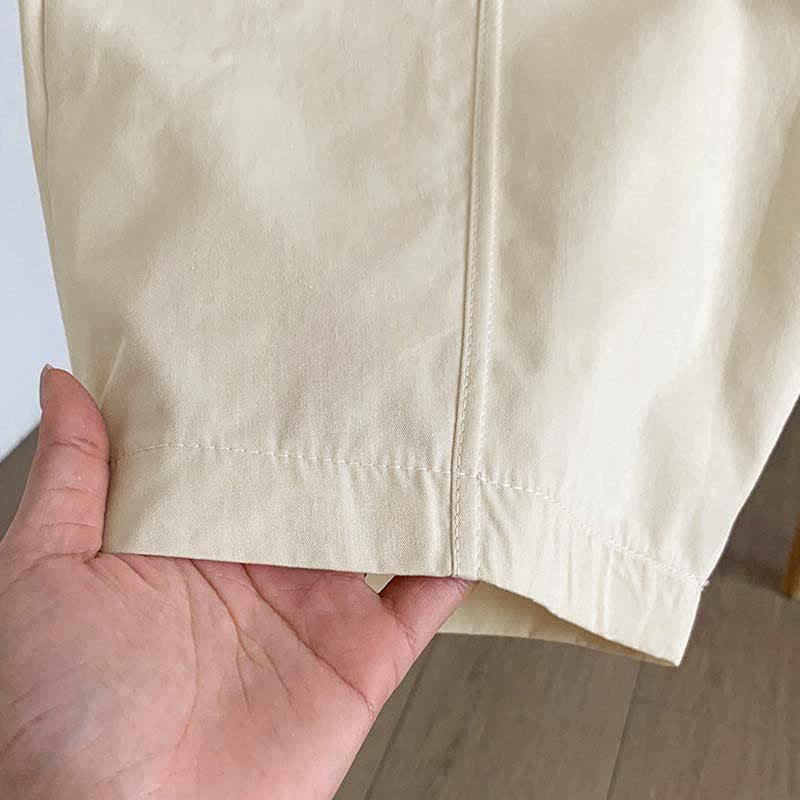 Buddha Stones Summer Casual Button-Up Solid Women's Harem Pants With Pockets - image 13