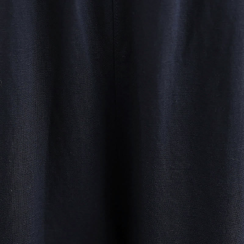 Buddha Stones Summer Minimalist Pleated Solid Women's Harem Pants With Pockets - image 11