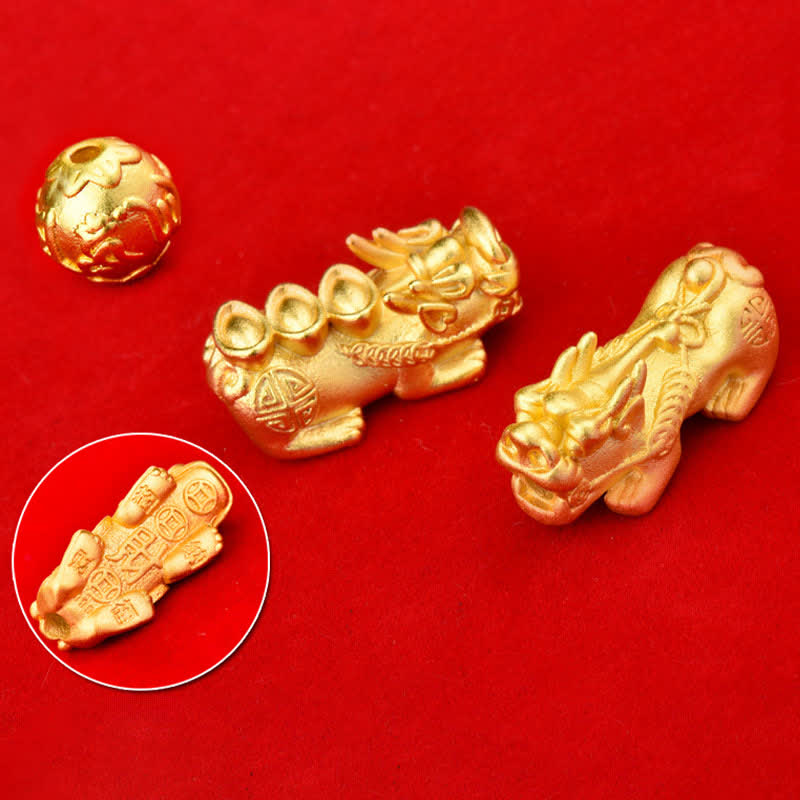 Buddha Stones Natural Tiger Eye Pixiu Fu Character Om Mani Padme Hum Bead Courage Bracelet - image 28