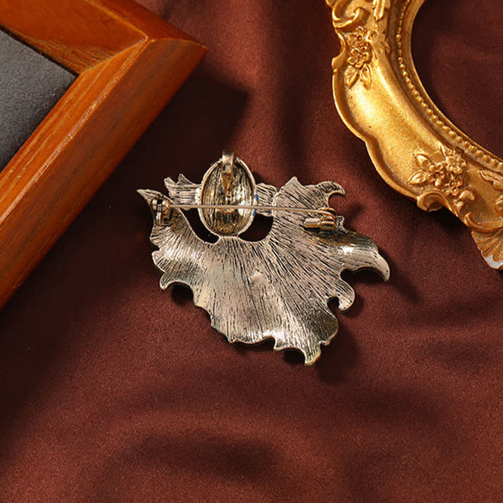 Buddha Stones Cloisonné Enamel Elegant Blue Koi Fish Brooch - image 4