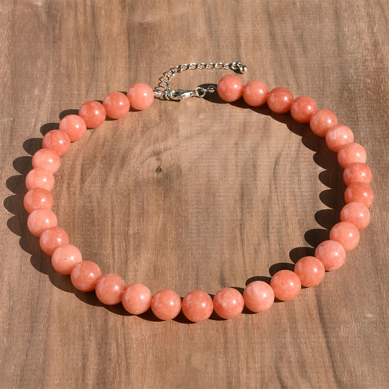 Buddha Stones 12mm Natural Crystal Aquamarine Tourmaline Bead Healing Necklace - Natural Sun Stone(Color May Vary) - image 13