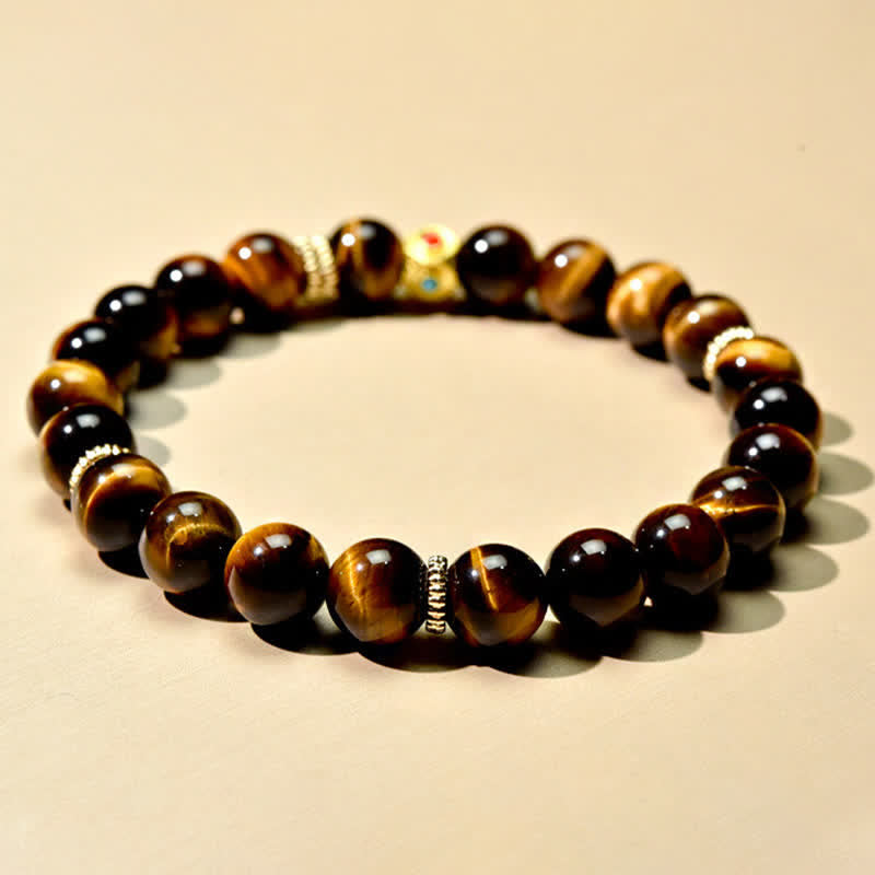 Buddha Stones Tibet Natural Tiger Eye Bead Strength Bracelet - image 2