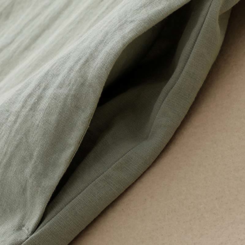 Buddha Stones Summer Minimalist Side Slit Solid Women's Summer Sleeveless Dress With Pocket - image 9