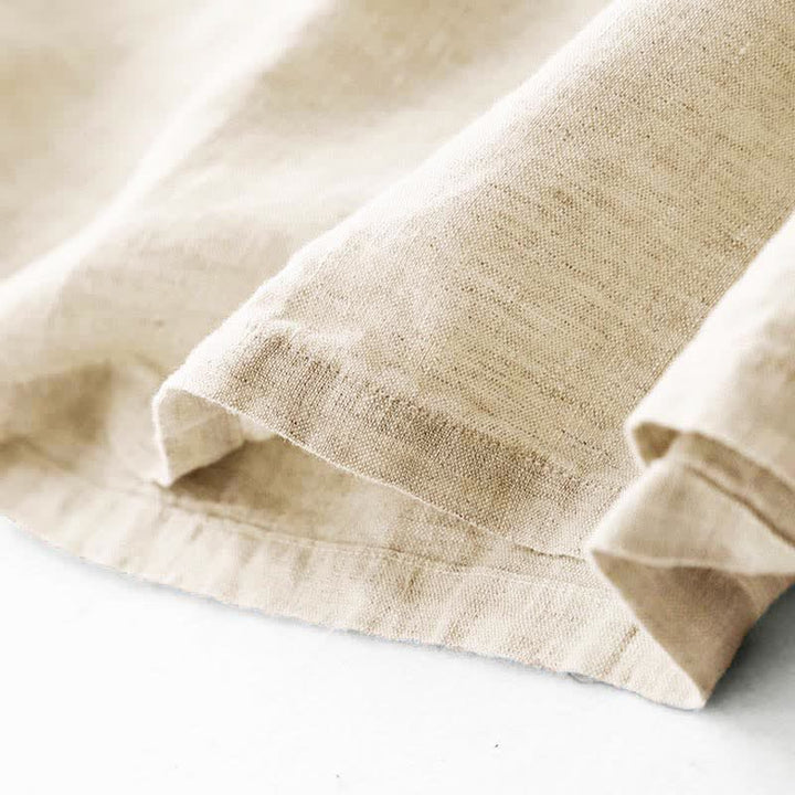 Buddha Stones Summer Embroidery Solid Women's Short Sleeve Dress With Pockets - image 15