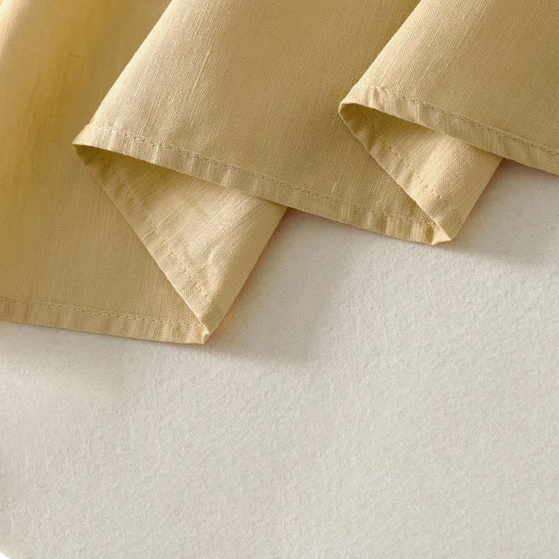 Buddha Stones Summer Drawstring Solid Women's Short Sleeve Dress With Pockets - image 8