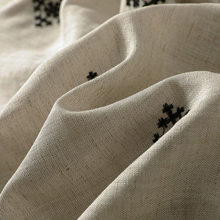 Buddha Stones Summer Boho Drawstring Geometric Print Women's Summer Sleeveless Dress With Pockets - image 13