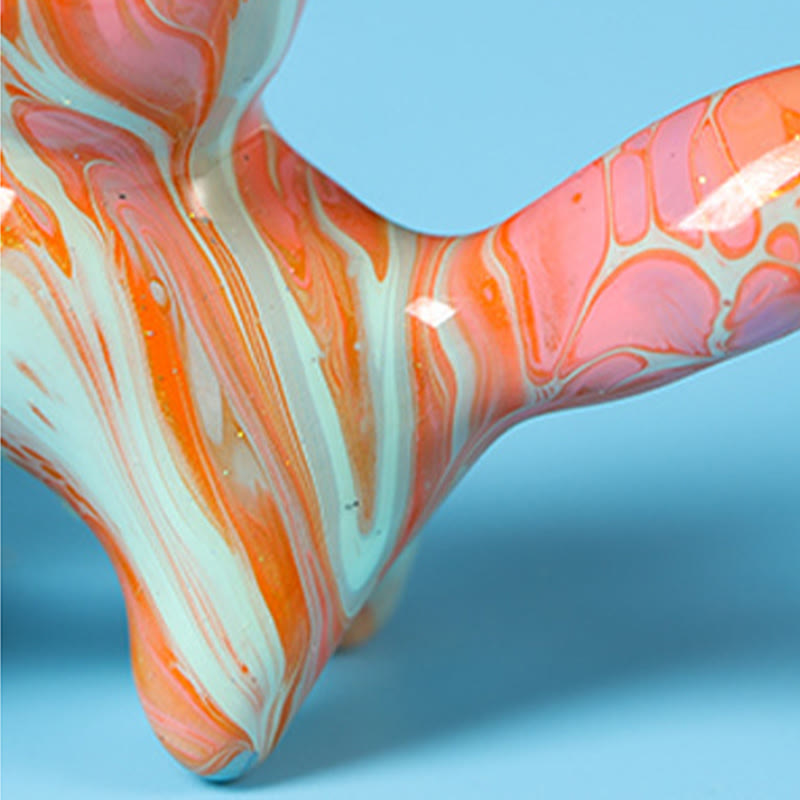 Buddha Stones Mini Lovely Cat Ebony Wood Lacquer Craft Peace Decoration 4*2.2cm(Random Color) - image 12