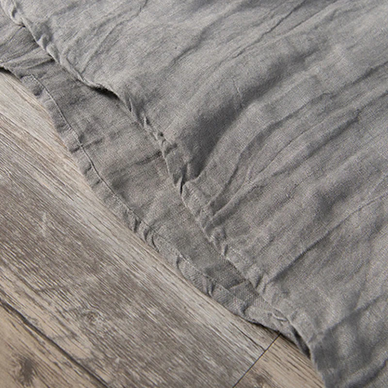 Buddha Stones Summer Half Buttons Turn-Down Collar Design Cotton Linen Men's Short Sleeve Shirt - image 5