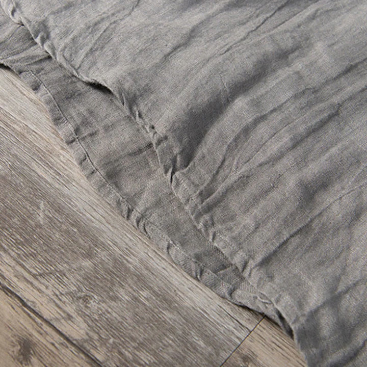 Buddha Stones Summer Half Buttons Turn-Down Collar Design Cotton Linen Men's Short Sleeve Shirt - image 5