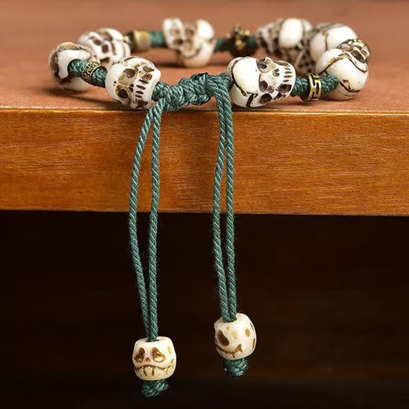 Buddha Stones Bone Beads The Lord Of The Corpse Forest New Beginning Bracelet - image 3