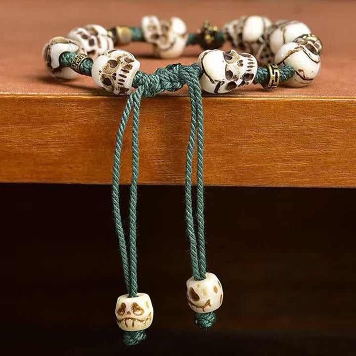 Buddha Stones Bone Beads The Lord Of The Corpse Forest New Beginning Bracelet - image 3