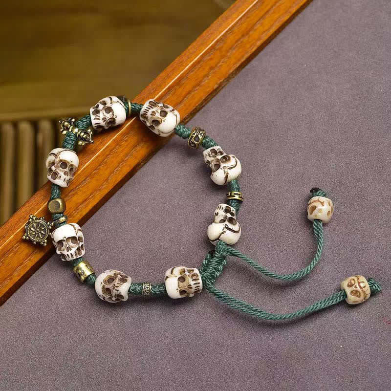 Buddha Stones Bone Beads The Lord Of The Corpse Forest New Beginning Bracelet - image 1