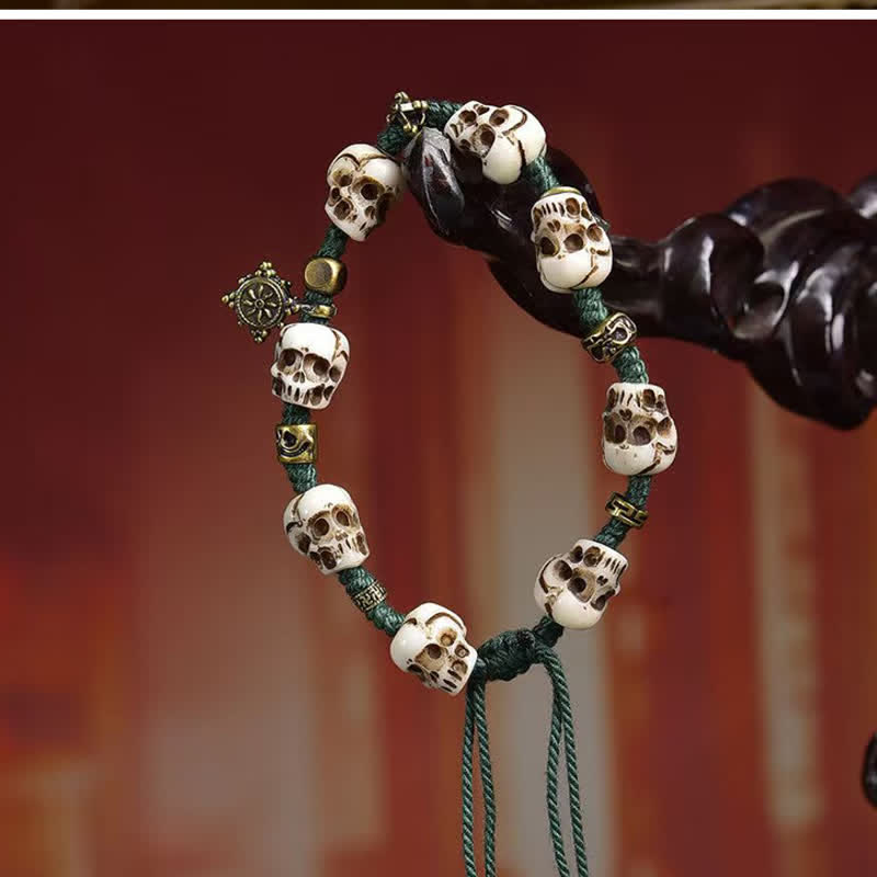 Buddha Stones Bone Beads The Lord Of The Corpse Forest New Beginning Bracelet - image 2