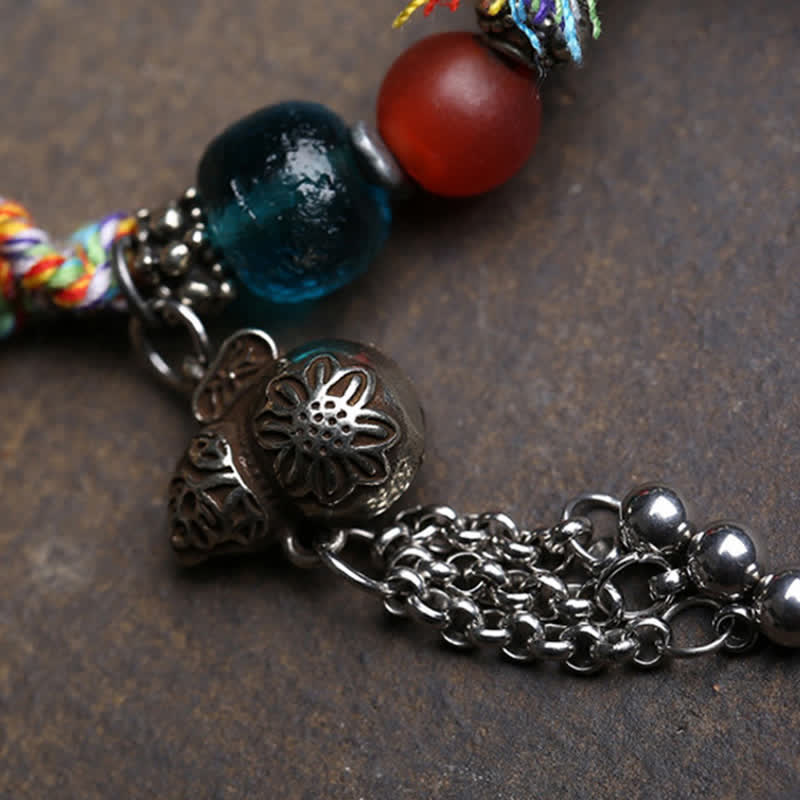 Buddha Stones Copper Buddha Amitabha Braided Rope Serenity Bracelet - image 9