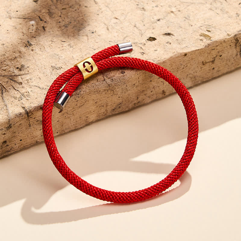 Buddha Stones Single-Digit Angel Numbers Adjustable String Protection Bracelet - image 3