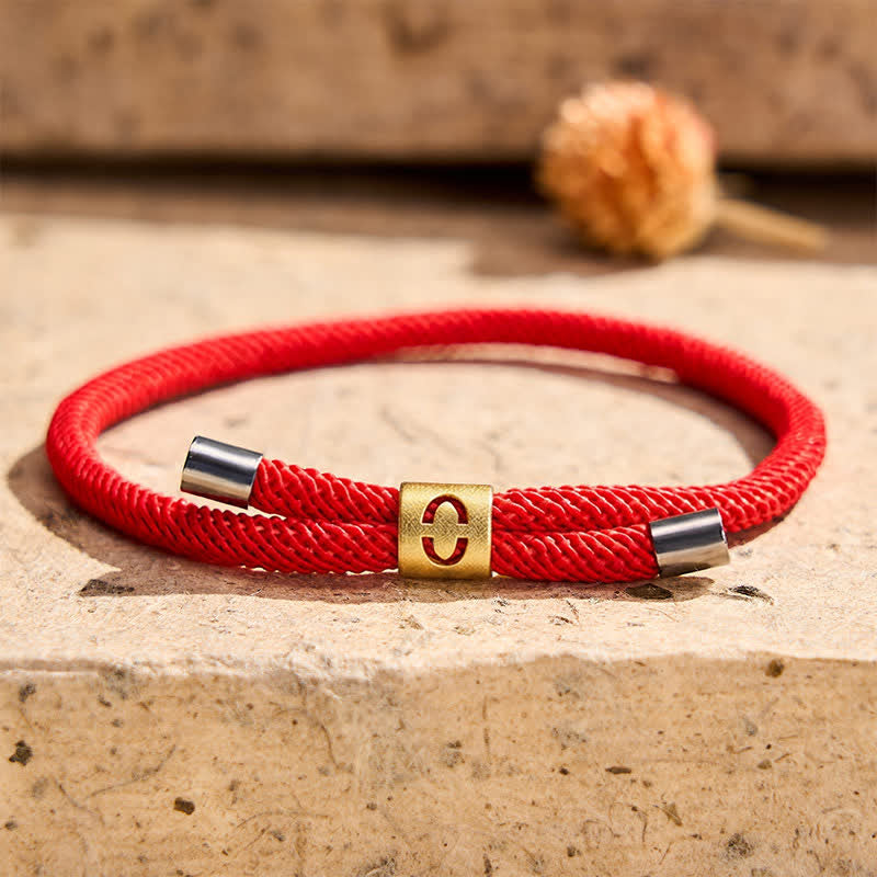 Buddha Stones Single-Digit Angel Numbers Adjustable String Protection Bracelet - image 2
