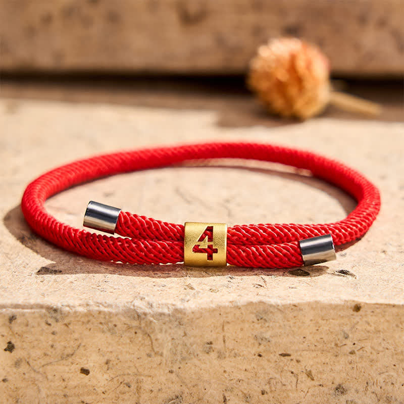 Buddha Stones Single-Digit Angel Numbers Adjustable String Protection Bracelet - image 15