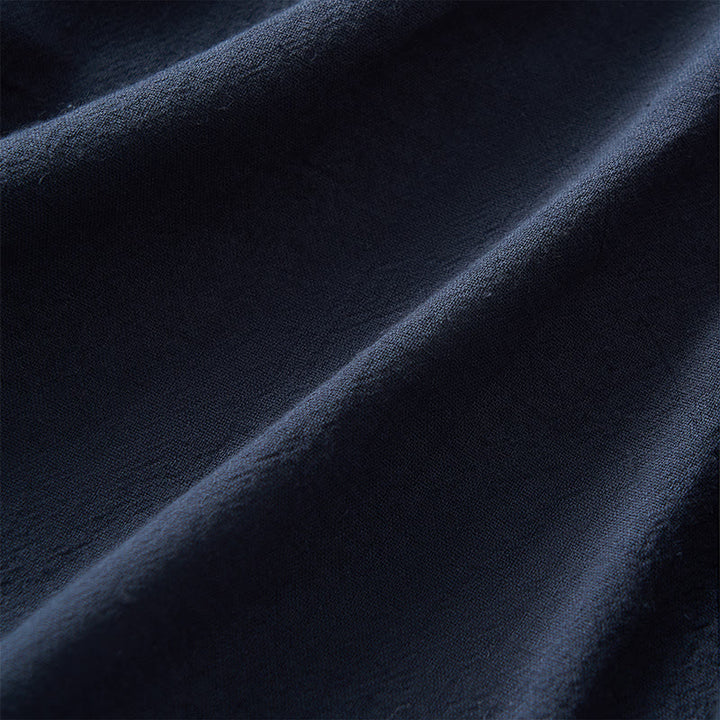 Buddha Stones Casual Embroidered Flowers Slant Collar Strap Long Sleeve Women's Shirt - image 22