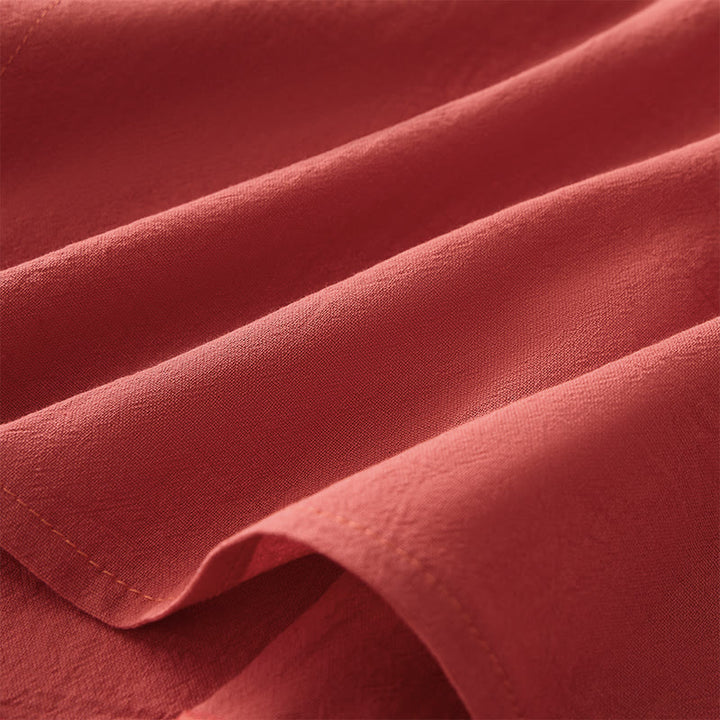 Buddha Stones Casual Embroidered Flowers Slant Collar Strap Long Sleeve Women's Shirt - image 2