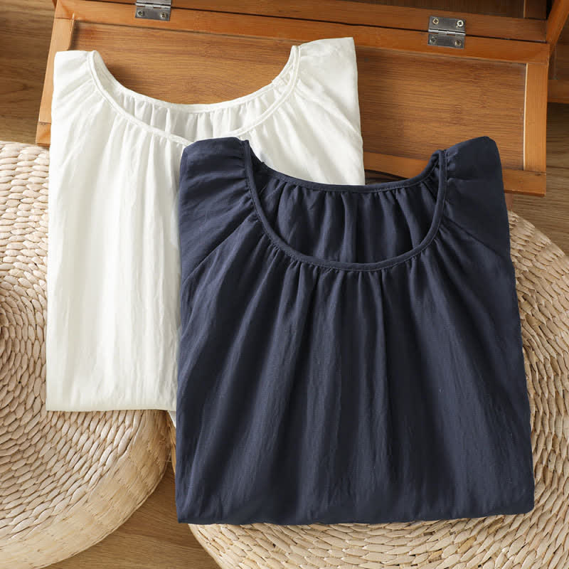 Buddha Stones Summer Boho Embroidery Floral Women's Short Sleeve T-Shirts - image 13