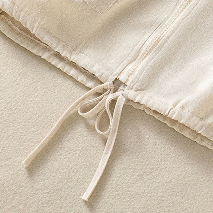 Buddha Stones Summer Casual Drawstring Solid Zipper Design Women's Sleeveless Hooded Shirts With Pockets - image 9